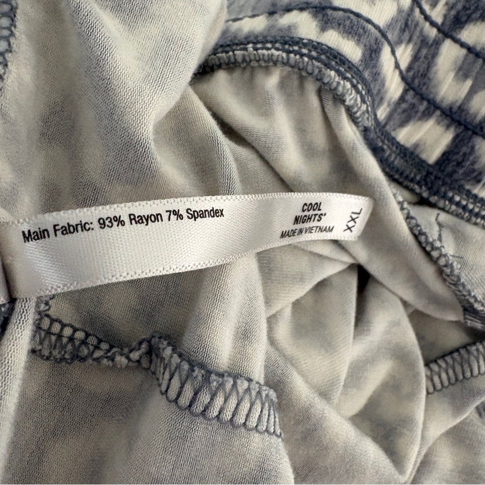 Soma Cool Nights Gray Animal Print Pajama Pants - Picture 11 of 16